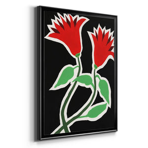 Pop Flowers VI Premium Framed Print - Ready to Hang