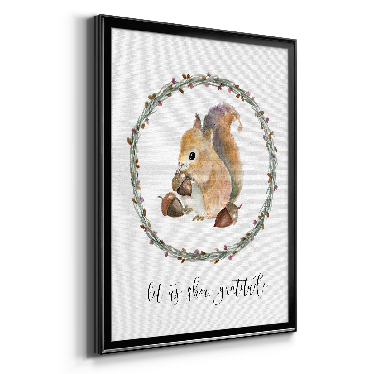 Harvest Home Squirrel Premium Framed Print - Ready to Hang