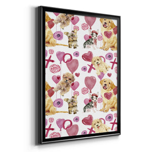 Puppy Valentine Collection E Premium Framed Print - Ready to Hang