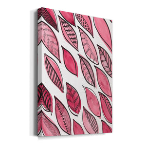 Patterned Leaf Shapes III Premium Gallery Wrapped Canvas - Ready to Hang