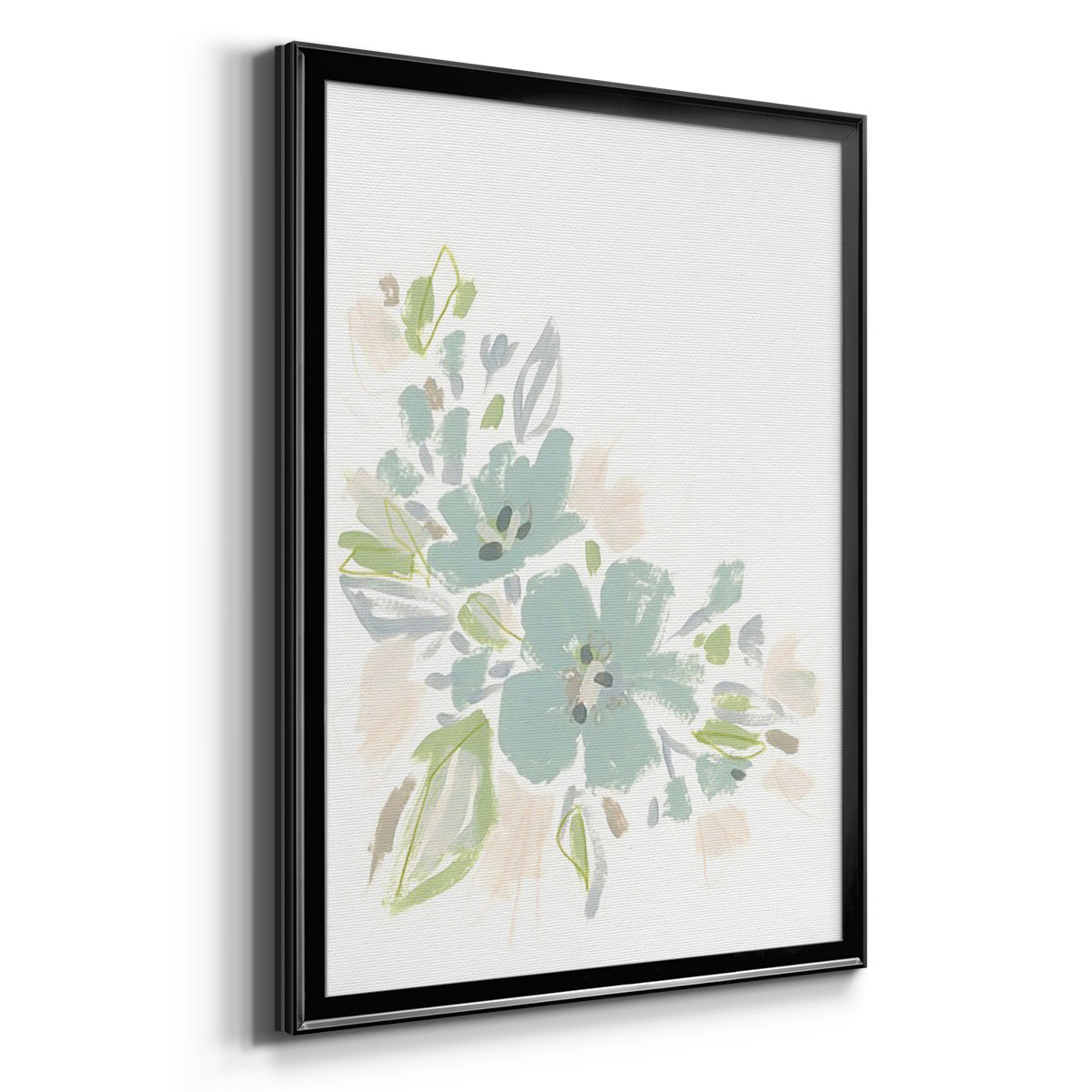 Seafoam Petals I Premium Framed Print - Ready to Hang