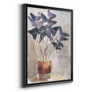 Oxalis in Vase I Premium Framed Print - Ready to Hang