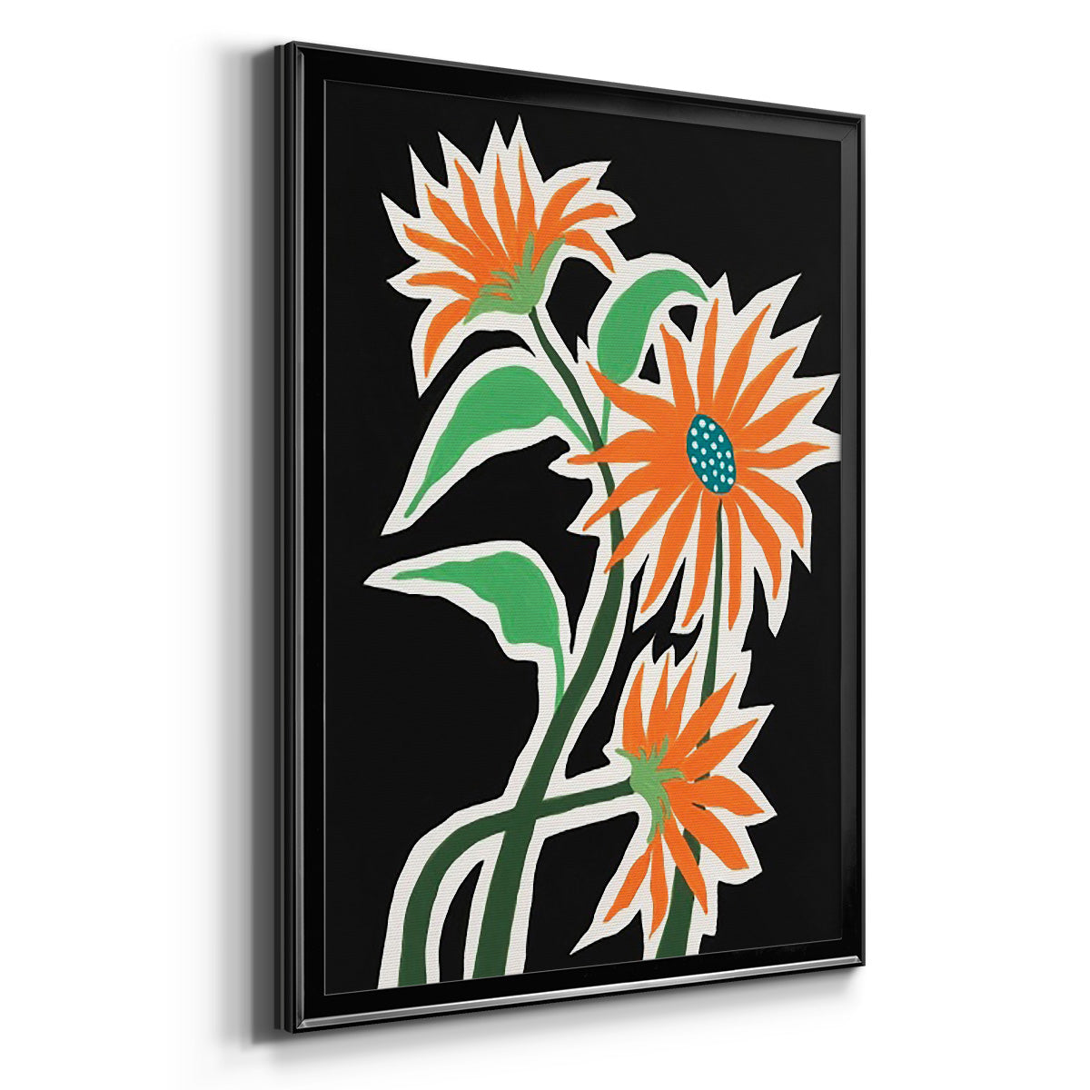 Pop Flowers III Premium Framed Print - Ready to Hang