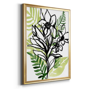 Tropical Sketchbook II Premium Framed Print - Ready to Hang