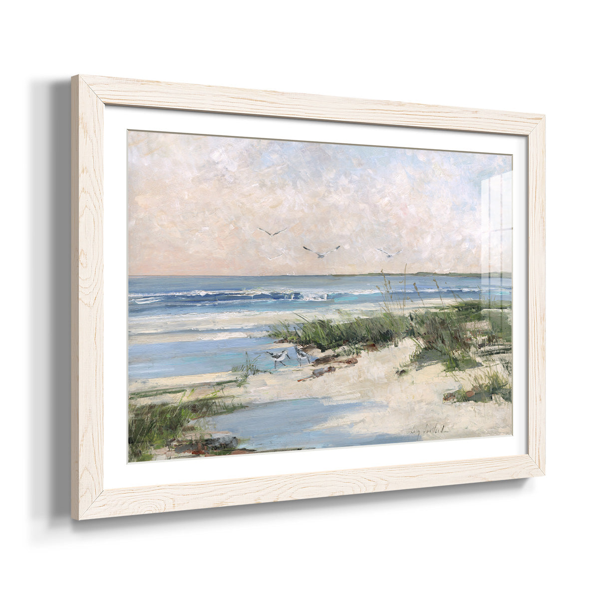 Soft Morning Sea-Premium Framed Print - Ready to Hang
