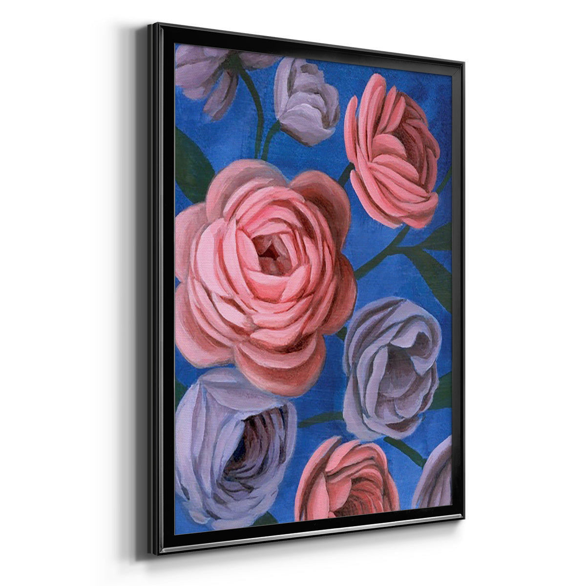Layered Petals II Premium Framed Print - Ready to Hang