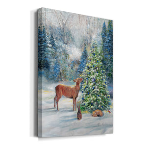 Winter Gathering Premium Gallery Wrapped Canvas - Ready to Hang