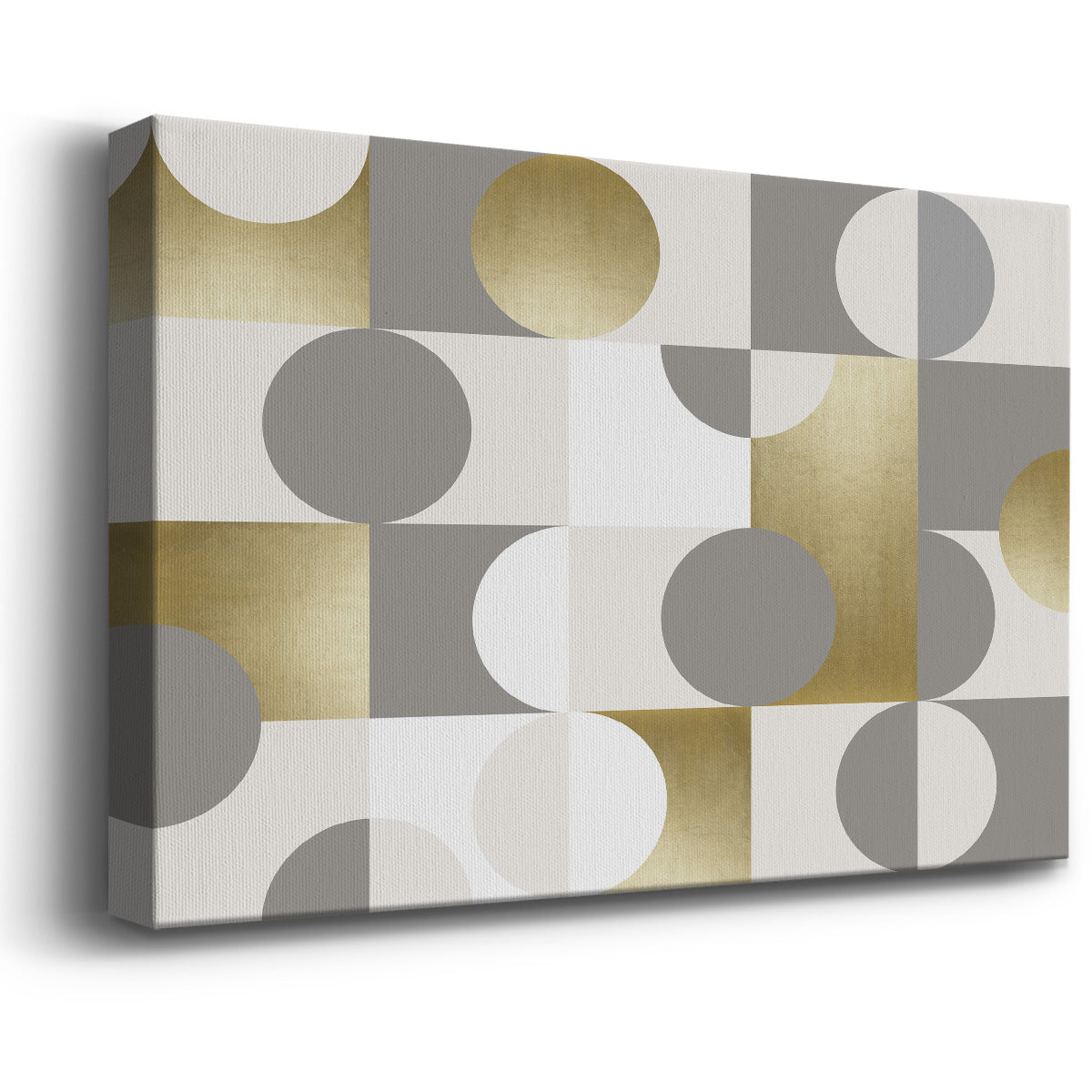 Modern Gold Reflections Premium Gallery Wrapped Canvas - Ready to Hang