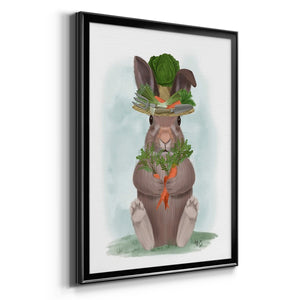 Rabbit Carrot Hat Premium Framed Print - Ready to Hang