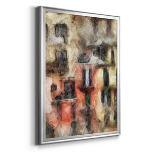 Stacked Houses I Premium Framed Print - Ready to Hang