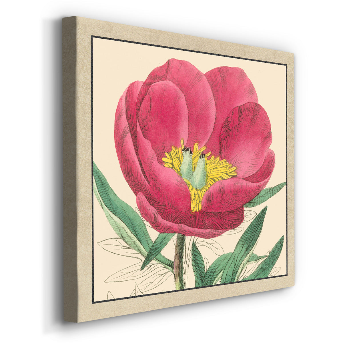 Peony Collection I-Premium Gallery Wrapped Canvas - Ready to Hang
