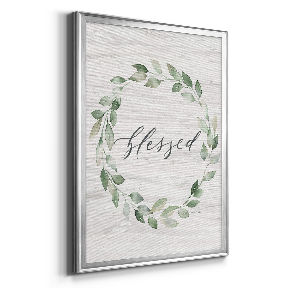 Blessed Wreath Premium Framed Print - Ready to Hang
