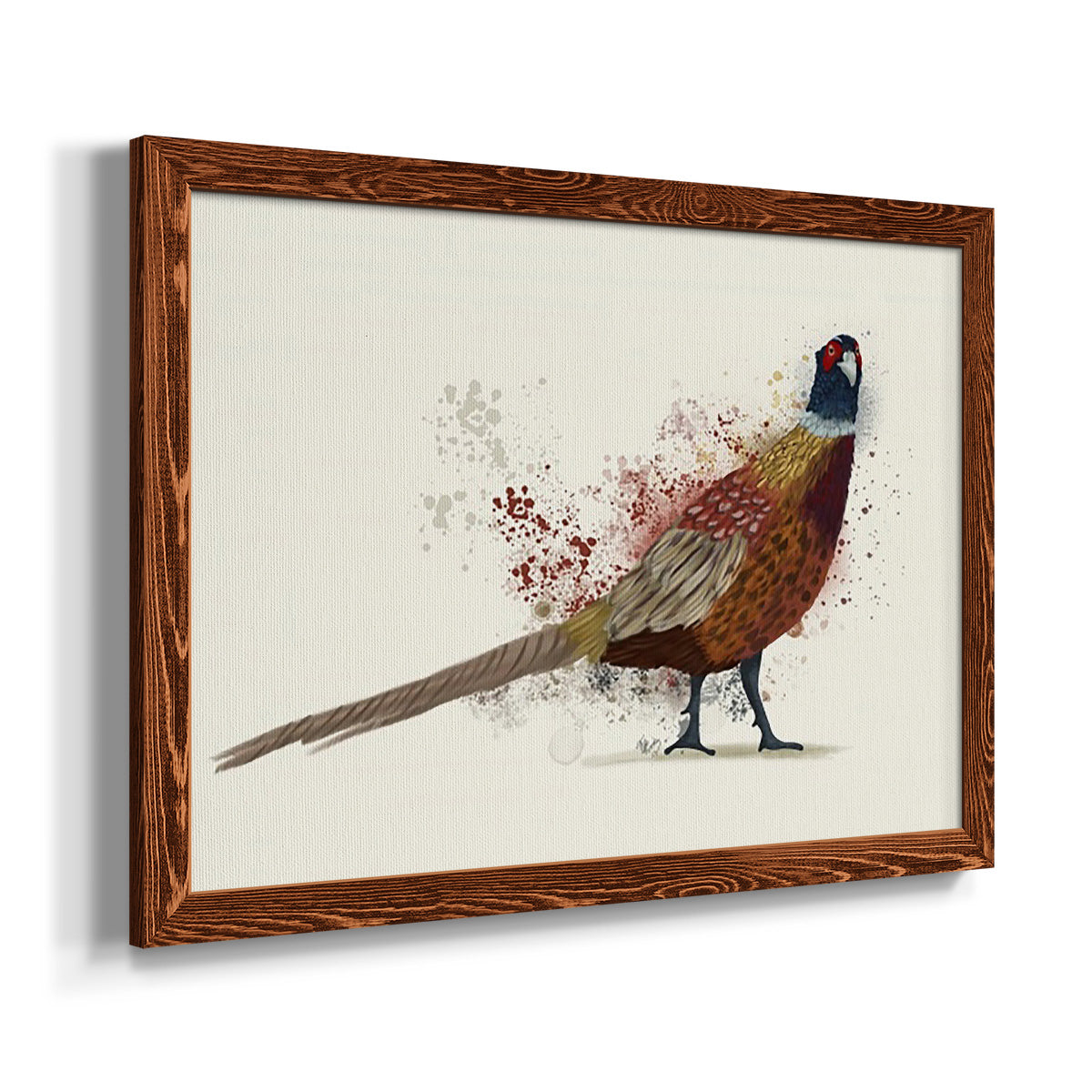 Pheasant Splash 2-Premium Framed Canvas - Ready to Hang