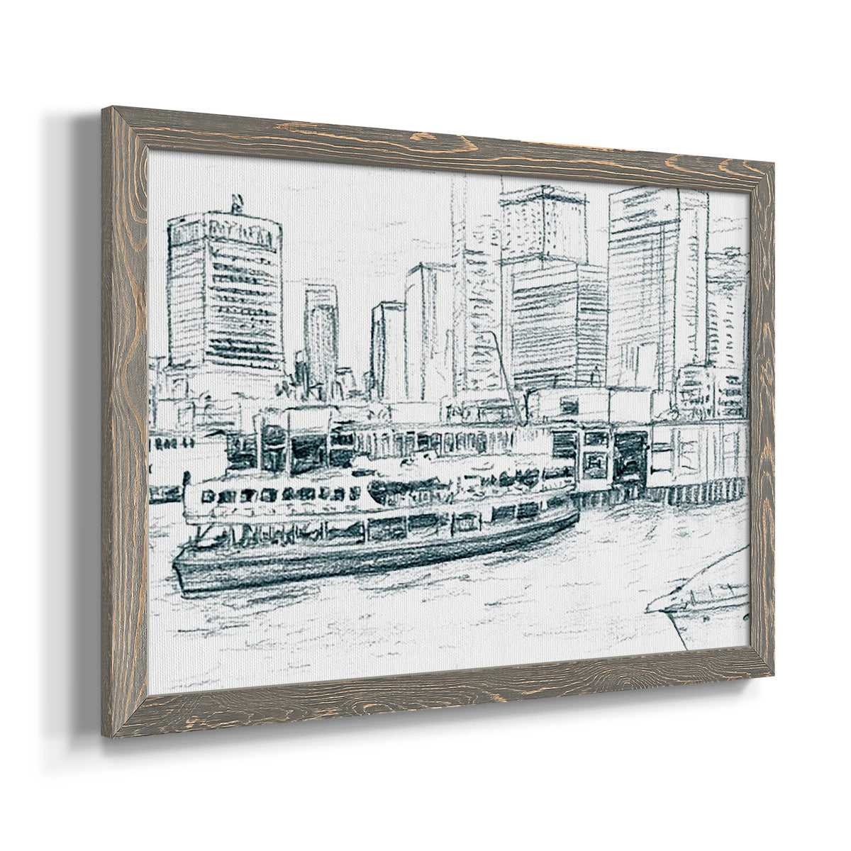 Ferryboats IV-Premium Framed Canvas - Ready to Hang