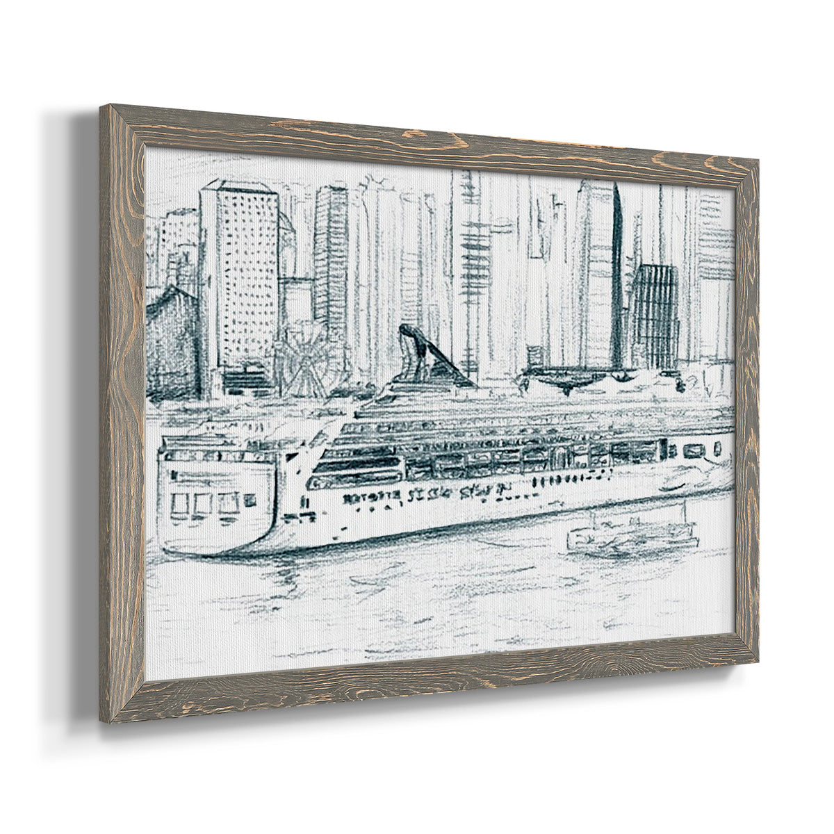 Ferryboats II-Premium Framed Canvas - Ready to Hang