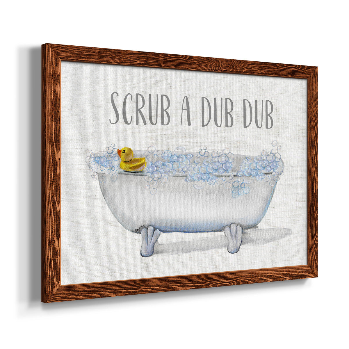 Scrub A Dub-Premium Framed Canvas - Ready to Hang