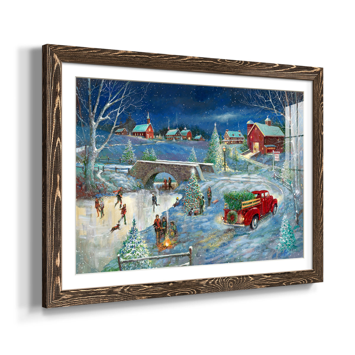 Warm Holiday Memories-Premium Framed Print - Ready to Hang