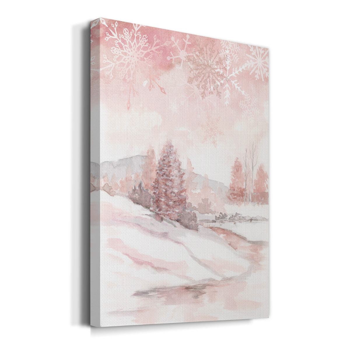 Blush Winter Premium Gallery Wrapped Canvas - Ready to Hang