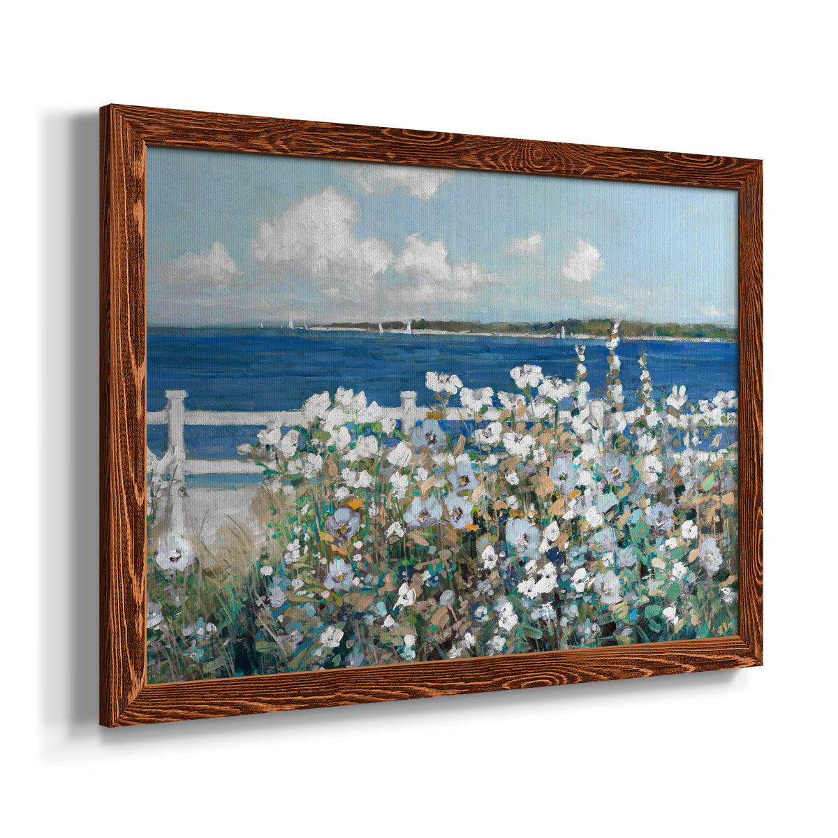 Bayside Garden-Premium Framed Canvas - Ready to Hang
