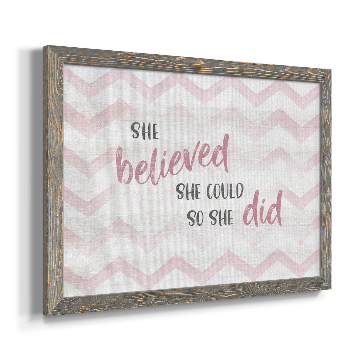 Believed She Could-Premium Framed Canvas - Ready to Hang