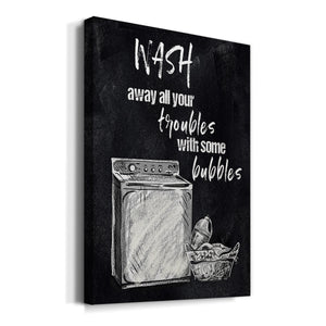 Wash Away Your Troubles Premium Gallery Wrapped Canvas - Ready to Hang