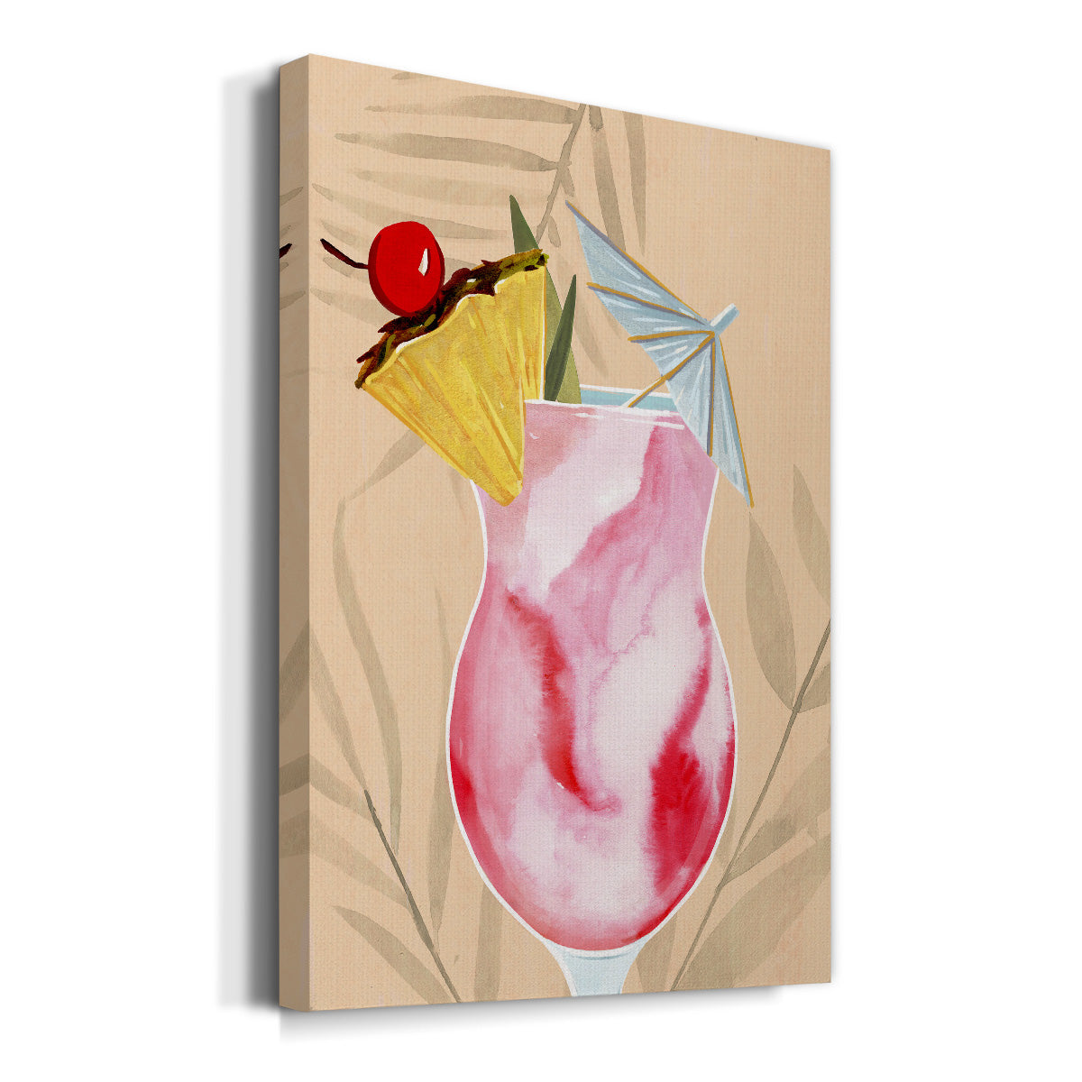 Tropical Cocktail II Premium Gallery Wrapped Canvas - Ready to Hang