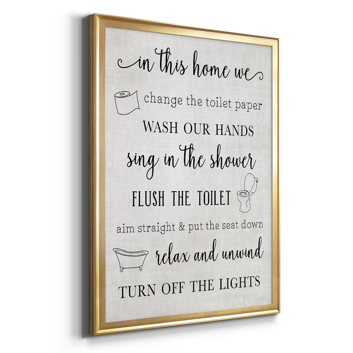 In This Bathroom Premium Framed Print - Ready to Hang