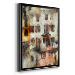 Stacked Houses III Premium Framed Print - Ready to Hang