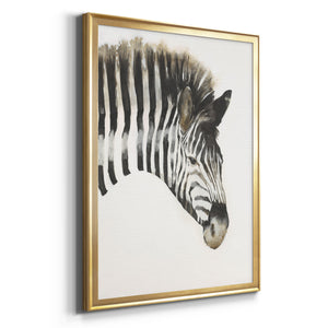 Zebra Stripes Premium Framed Print - Ready to Hang