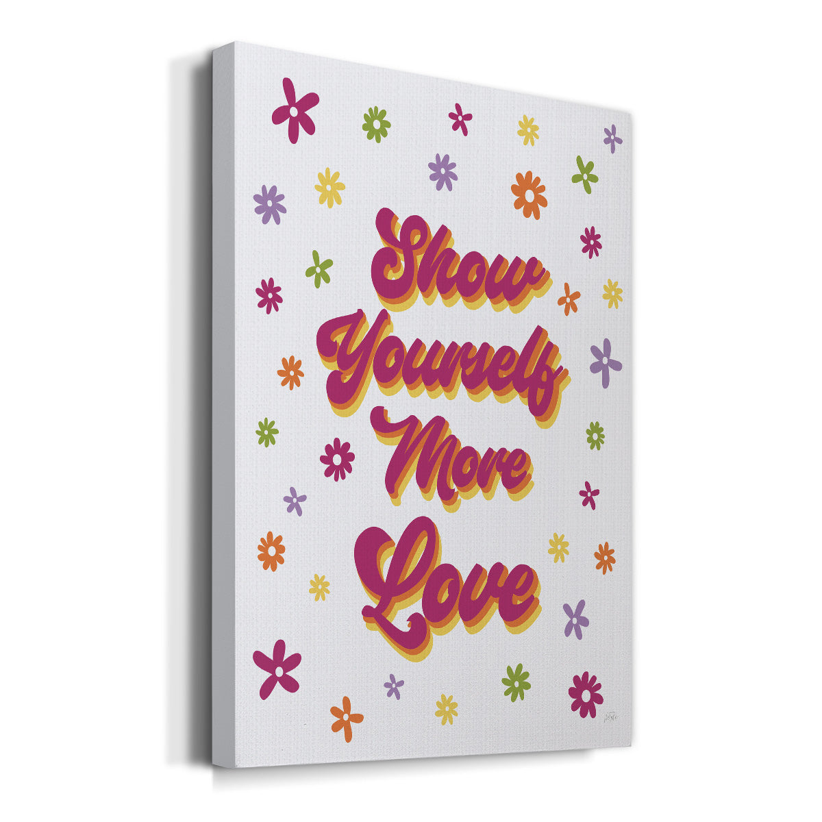 Show Yourself More Love Premium Gallery Wrapped Canvas - Ready to Hang