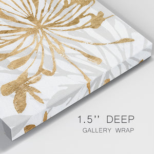 Golden Gilt Bloom I-Premium Gallery Wrapped Canvas - Ready to Hang