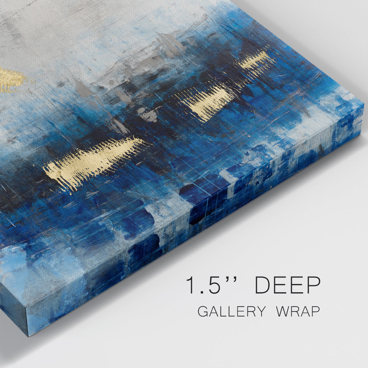 Electric Blue I-Premium Gallery Wrapped Canvas - Ready to Hang