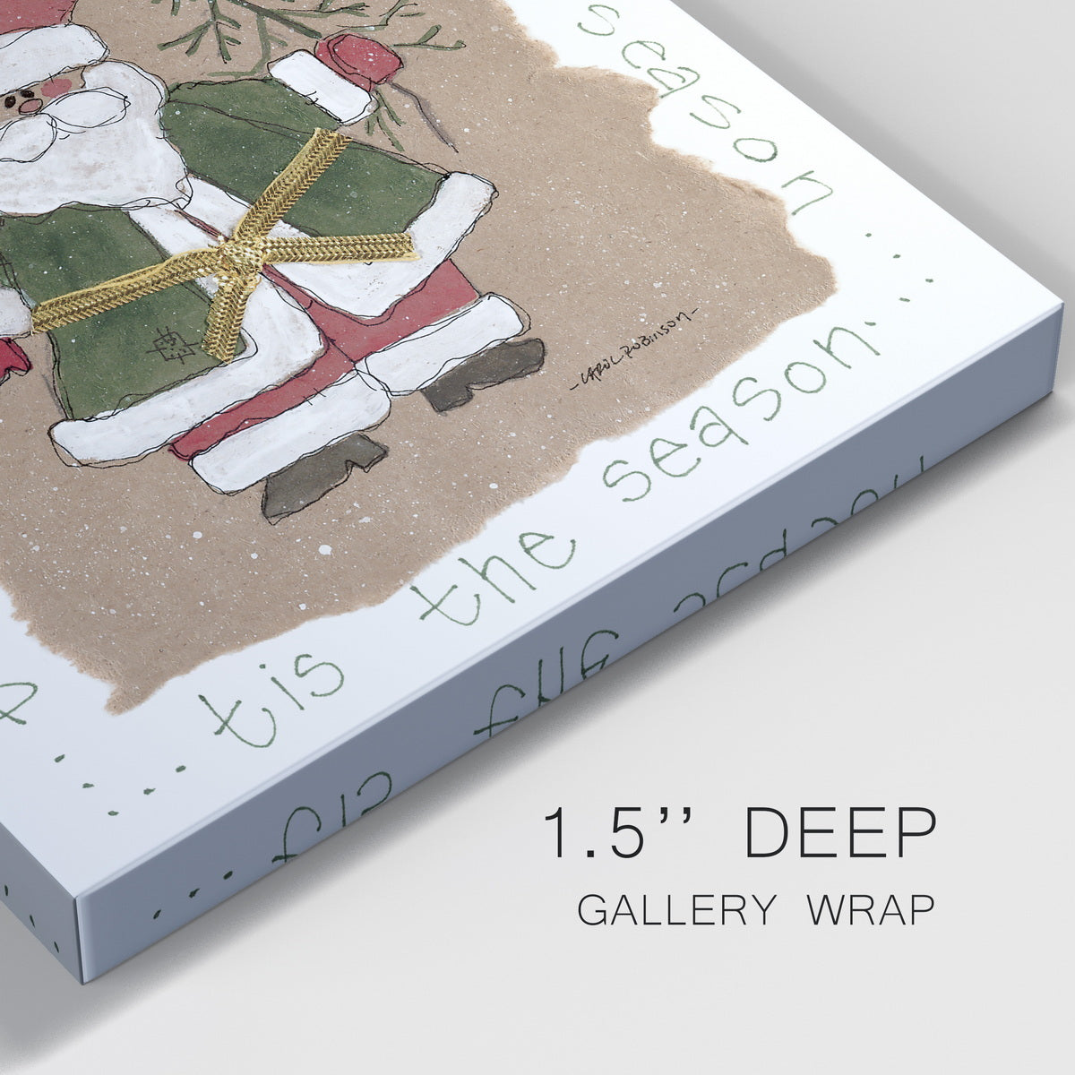 Santa - Premium Gallery Wrapped Canvas  - Ready to Hang