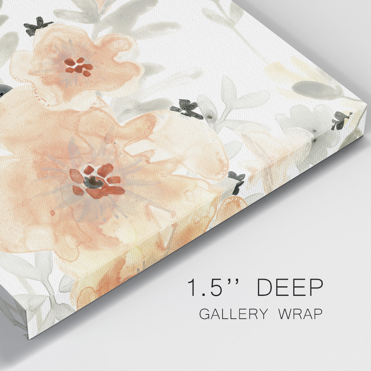 Blush Garden III-Premium Gallery Wrapped Canvas - Ready to Hang