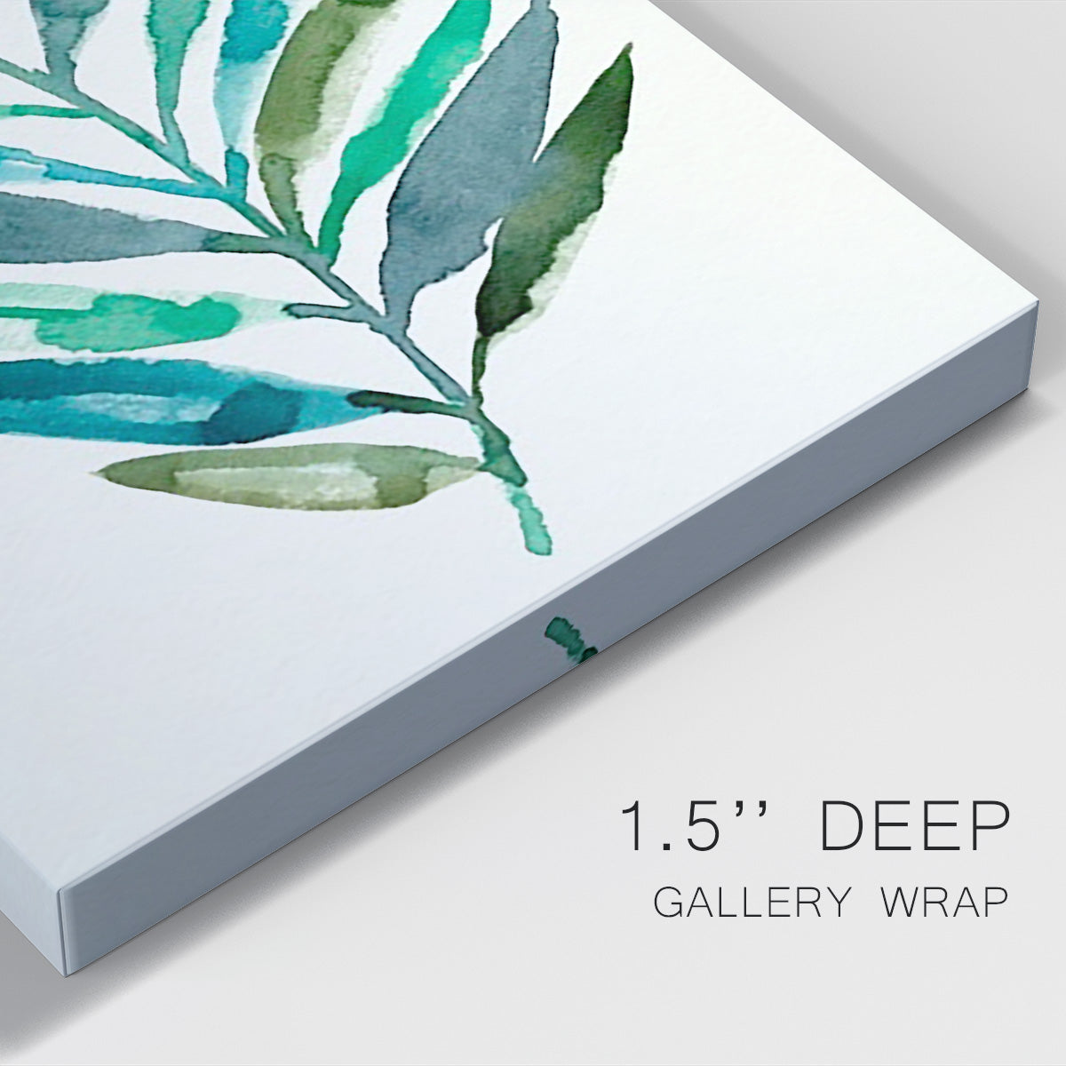 Palm Frond Flow IV Premium Gallery Wrapped Canvas - Ready to Hang
