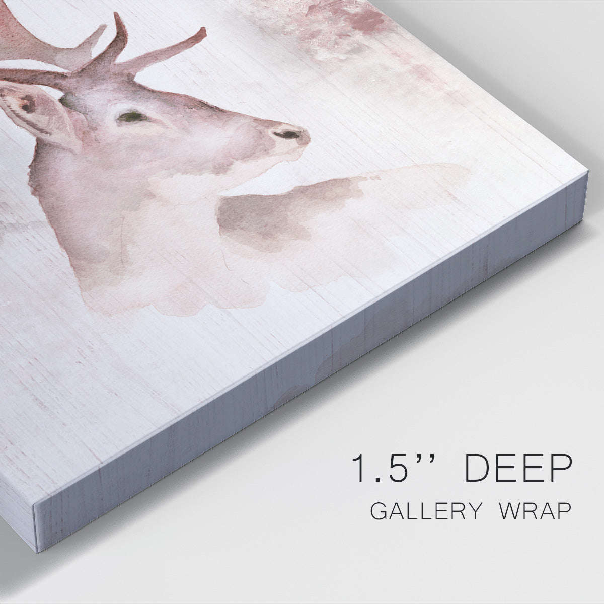 Blush Deer Premium Gallery Wrapped Canvas - Ready to Hang