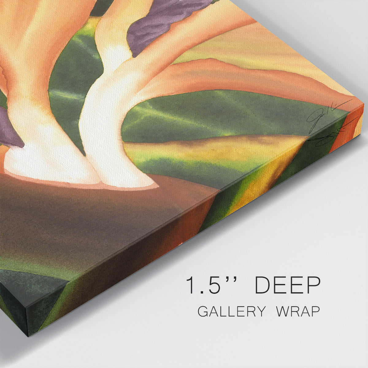 Bird of Paradise Tile III-Premium Gallery Wrapped Canvas - Ready to Hang