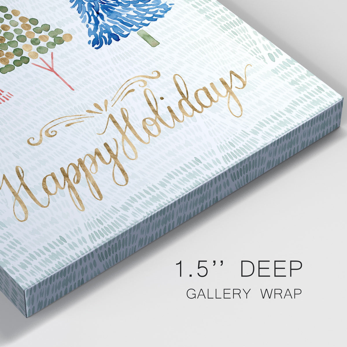 Christmas Tree Whimsy I-Premium Gallery Wrapped Canvas - Ready to Hang