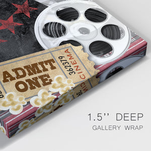 Movie Night II Premium Gallery Wrapped Canvas - Ready to Hang