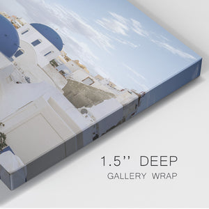 Santorini View Premium Gallery Wrapped Canvas - Ready to Hang
