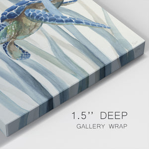 Turtle in Seagrass II - Canvas Art Print