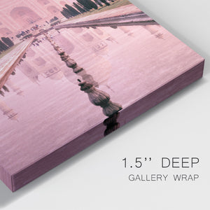 Taj Mahal in Pink Light - Canvas Art Print