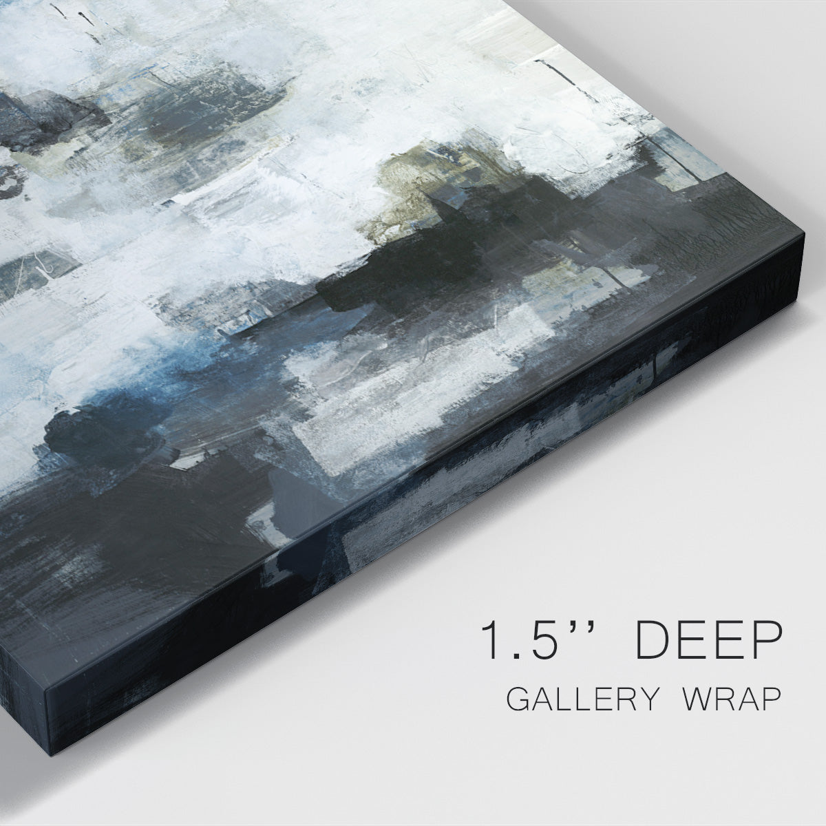 Black & Blue Premium Gallery Wrapped Canvas - Ready to Hang