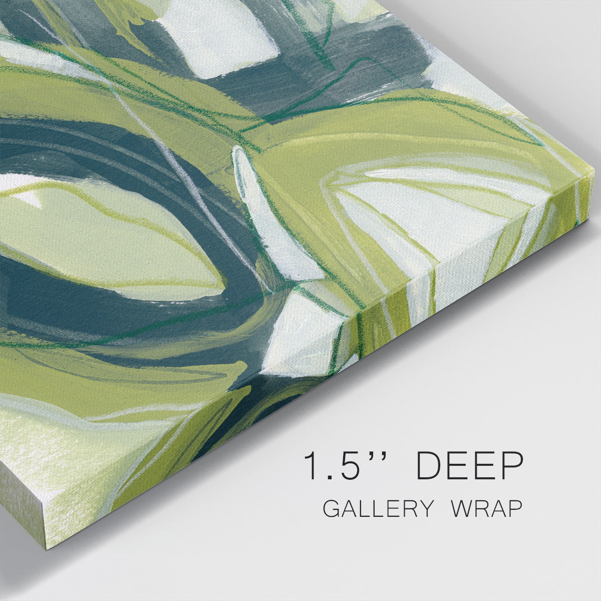 Verdigris Motion I-Premium Gallery Wrapped Canvas - Ready to Hang