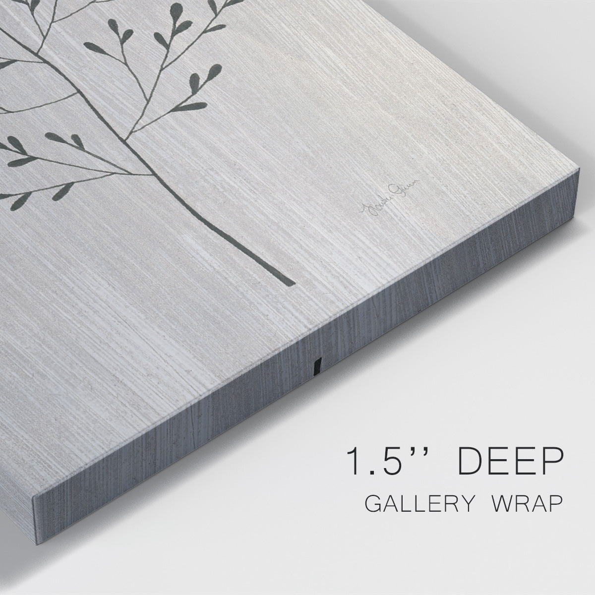 Leaves and Wood II Premium Gallery Wrapped Canvas - Ready to Hang