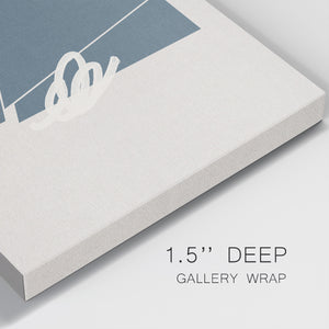 Blue Felt III-Premium Gallery Wrapped Canvas - Ready to Hang