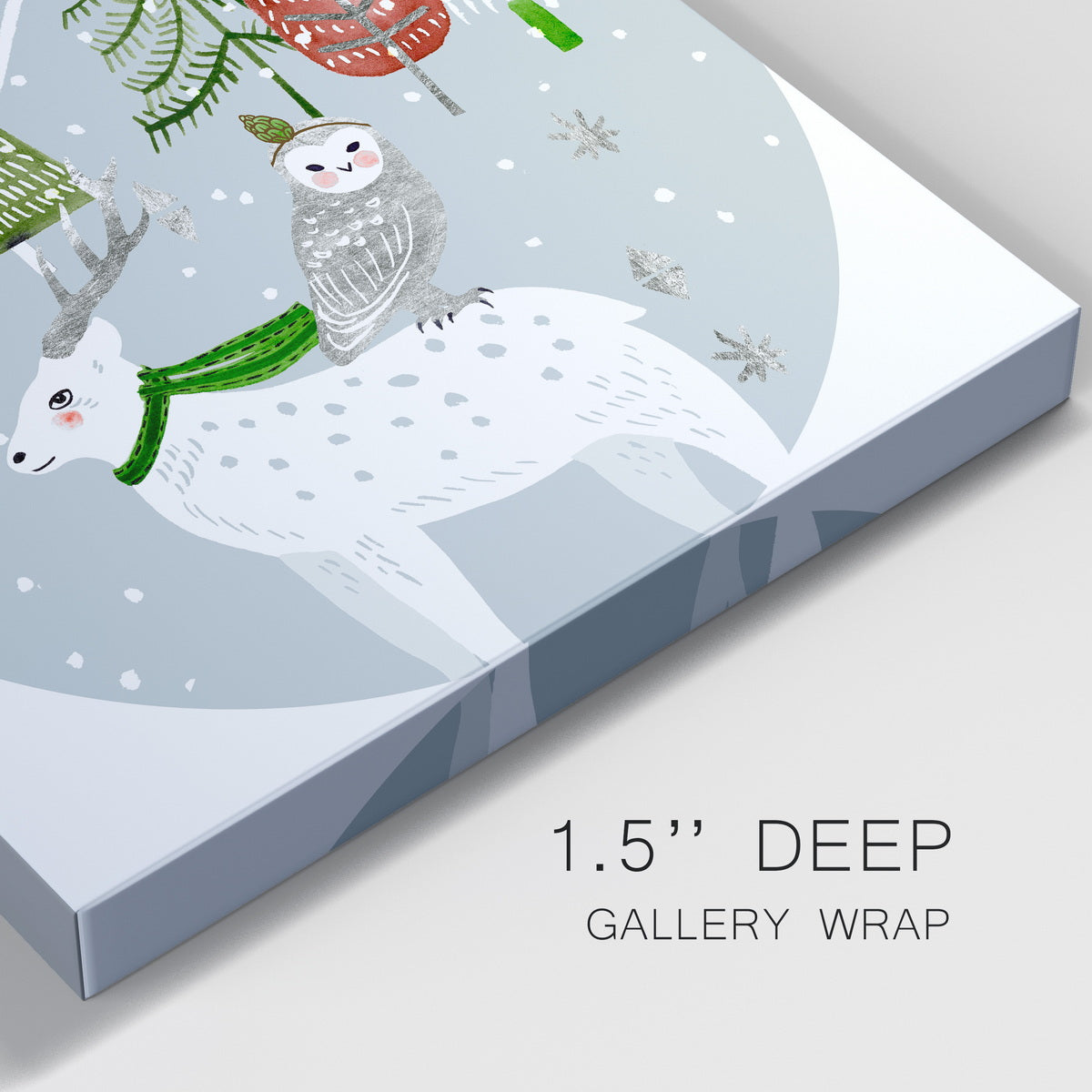 Stars and Snowflakes Collection C-Premium Gallery Wrapped Canvas - Ready to Hang