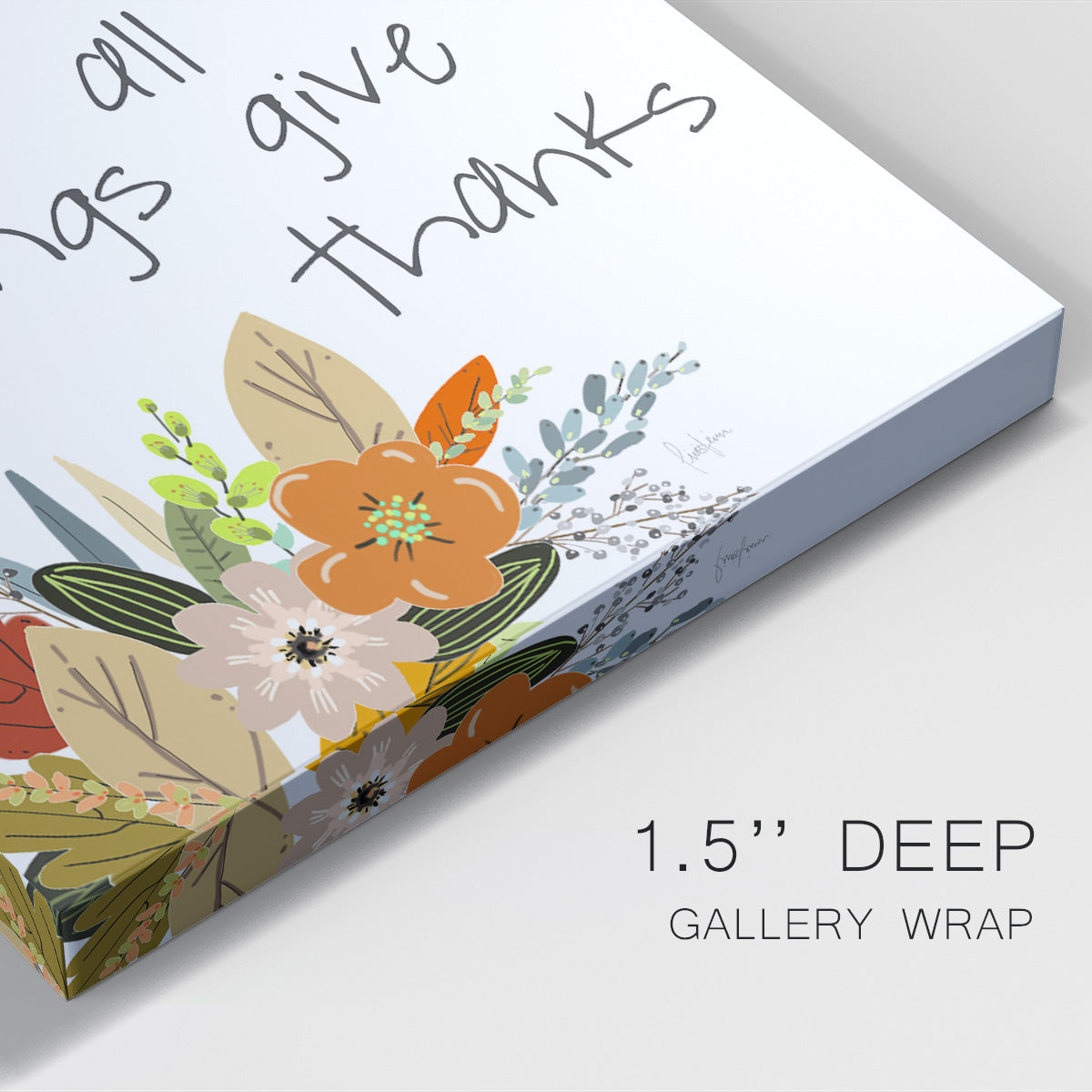 Illustrated Impressions I Premium Gallery Wrapped Canvas - Ready to Hang