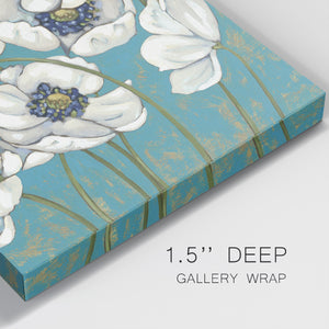 Lakeside Poppies I-Premium Gallery Wrapped Canvas - Ready to Hang