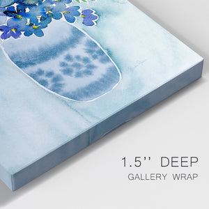 Blue Bouquet II Premium Gallery Wrapped Canvas - Ready to Hang